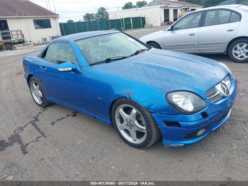 2002 Mercedes-Benz Slk 230 Kompressor VIN: WDBKK49F72F243966 Lot: 40138060