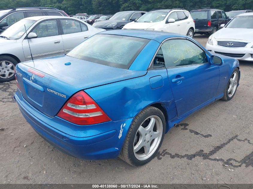 2002 Mercedes-Benz Slk 230 Kompressor VIN: WDBKK49F72F243966 Lot: 40138060