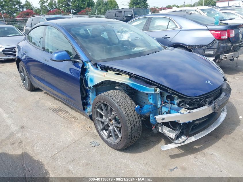 2021 Tesla Model 3 Standard Range Plus Rear-Wheel Drive VIN: 5YJ3E1EA4MF029000 Lot: 40138079