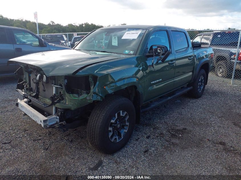 2021 Toyota Tacoma Double Cab/Sr/Sr5/Trd Spo VIN: 3TYCZ5AN8MT050307 Lot: 40138090