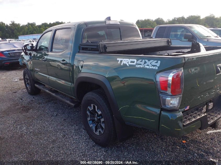 2021 Toyota Tacoma Double Cab/Sr/Sr5/Trd Spo VIN: 3TYCZ5AN8MT050307 Lot: 40138090