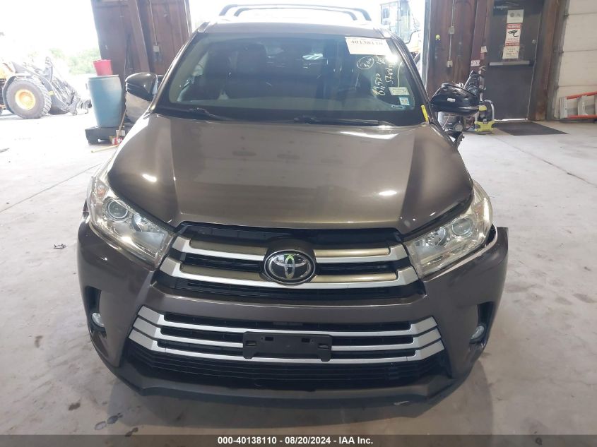 2019 Toyota Highlander Se/Xle VIN: 5TDJZRFH2KS626936 Lot: 40138110