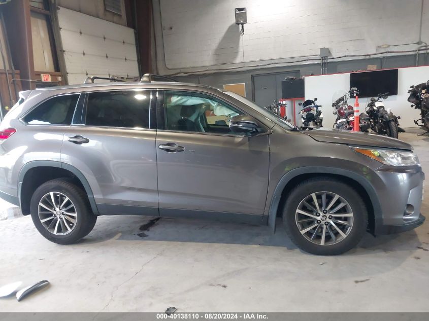 2019 Toyota Highlander Se/Xle VIN: 5TDJZRFH2KS626936 Lot: 40138110