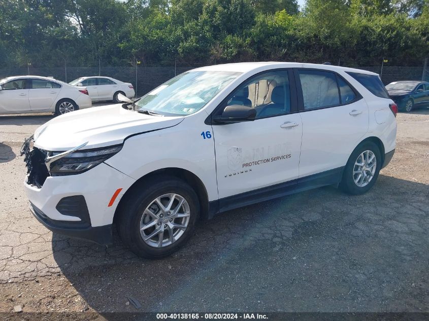 2022 Chevrolet Equinox Ls VIN: 2GNAXHEV2N6120200 Lot: 40138165