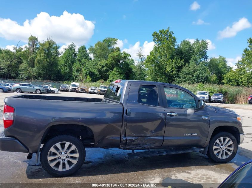 2016 Toyota Tundra Limited 5.7L V8 VIN: 5TFBW5F15GX550672 Lot: 40138194