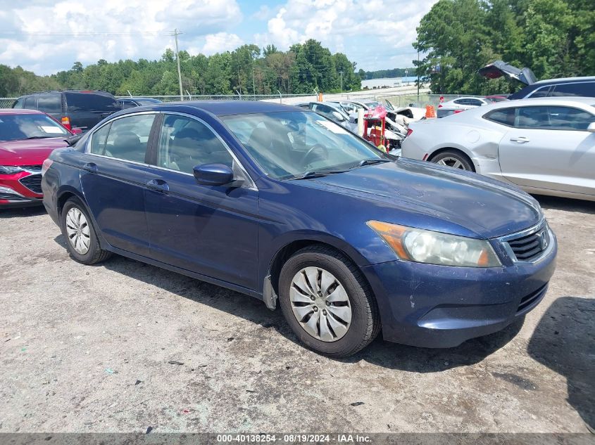 2010 Honda Accord 2.4 Lx VIN: 1HGCP2F38AA003022 Lot: 40138254