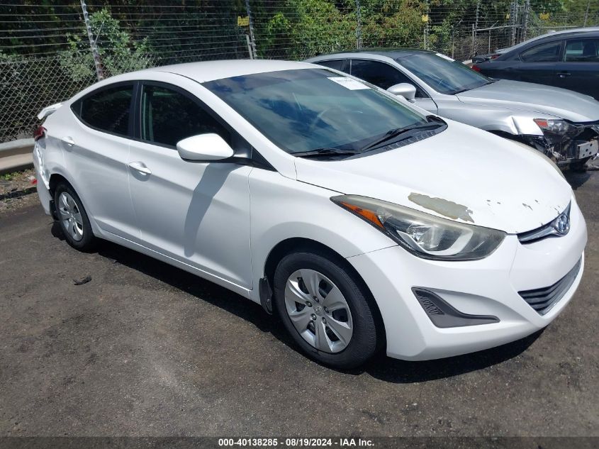 2016 Hyundai Elantra Se VIN: 5NPDH4AE2GH779569 Lot: 40138285