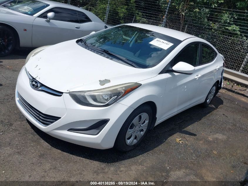 2016 Hyundai Elantra Se VIN: 5NPDH4AE2GH779569 Lot: 40138285