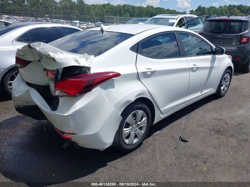 2016 Hyundai Elantra Se VIN: 5NPDH4AE2GH779569 Lot: 40138285