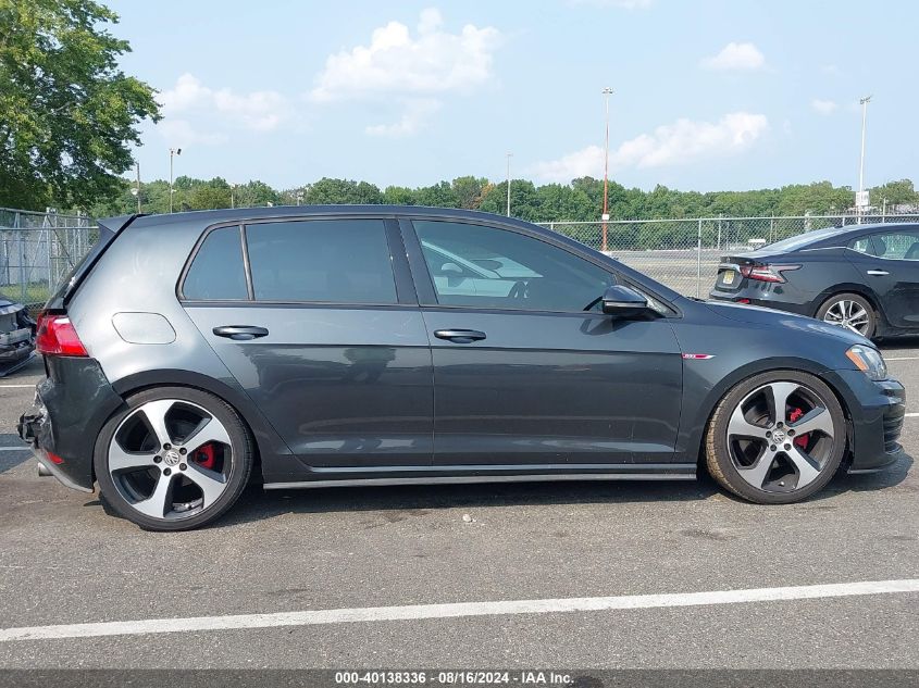 2017 Volkswagen Golf Gti Autobahn 4-Door/S 4-Door/Se 4-Door/Sport 4-Door VIN: 3VW4T7AU5HM072692 Lot: 40138336