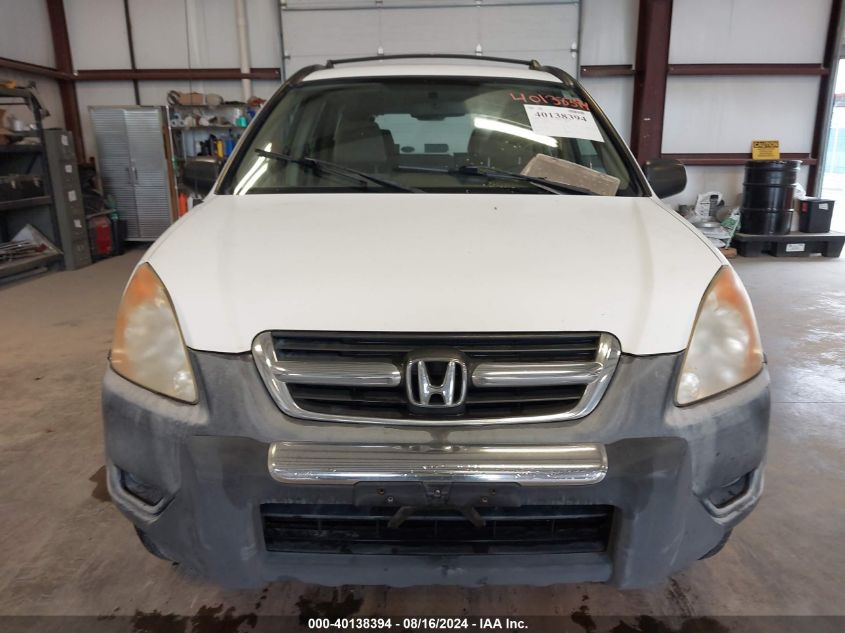 2002 Honda Cr-V Lx VIN: JHLRD78422C003935 Lot: 40138394