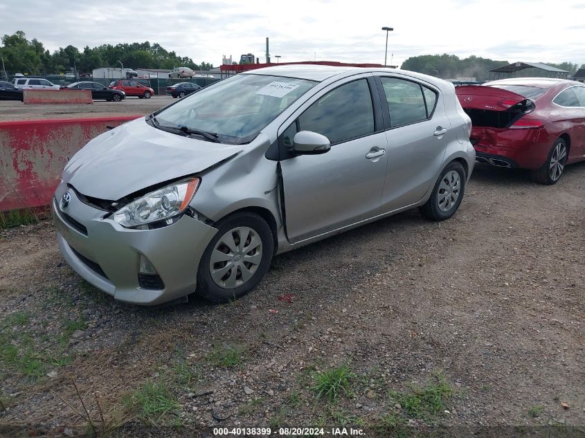 2013 Toyota Prius C VIN: JTDKDTB31D1055126 Lot: 40138399