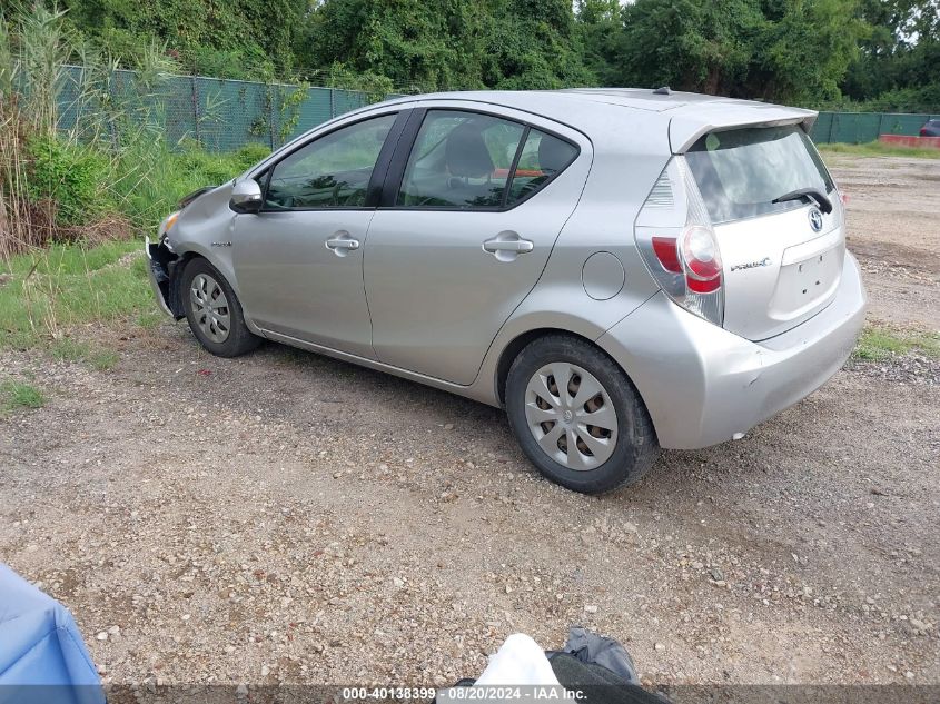 2013 Toyota Prius C VIN: JTDKDTB31D1055126 Lot: 40138399