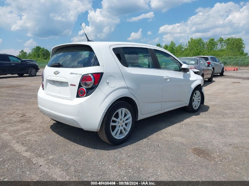 2013 Chevrolet Sonic Lt Auto VIN: 1G1JC6SB1D4217027 Lot: 40138404