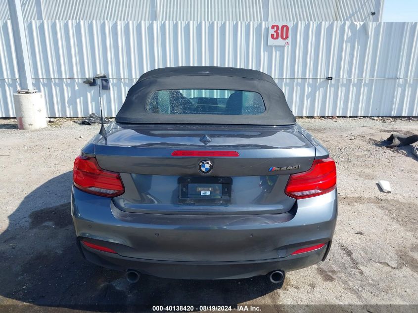 2018 BMW M240I VIN: WBA2N1C55JVC28118 Lot: 40138420