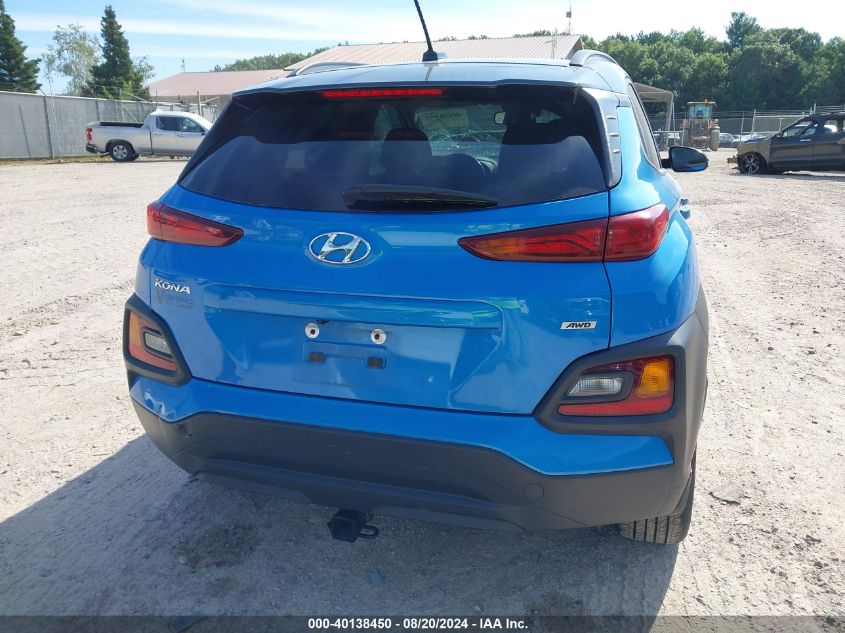 2021 Hyundai Kona Sel VIN: KM8K2CAA3MU621058 Lot: 40138450