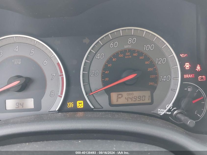 2010 Toyota Corolla S VIN: 2T1BU4EE3AC469258 Lot: 40138493