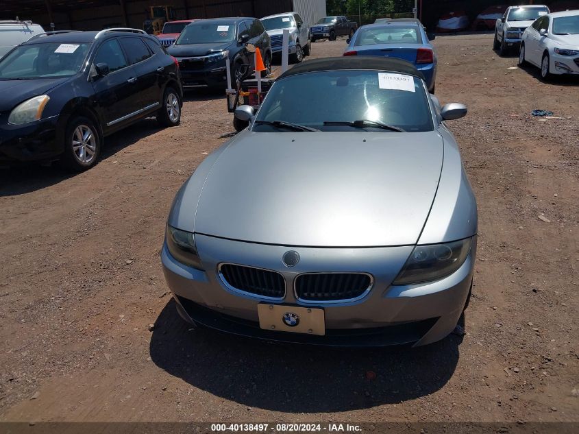 2006 BMW Z4 3.0I VIN: 4USBU33596LW69102 Lot: 40138497