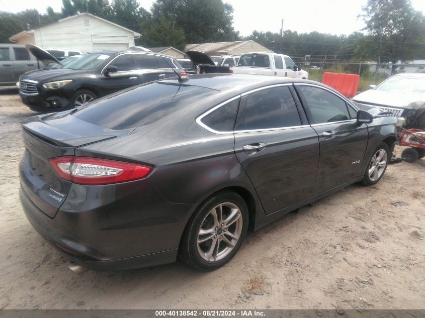 2015 Ford Fusion Titanium Hev VIN: 3FA6P0RU3FR166586 Lot: 40138542