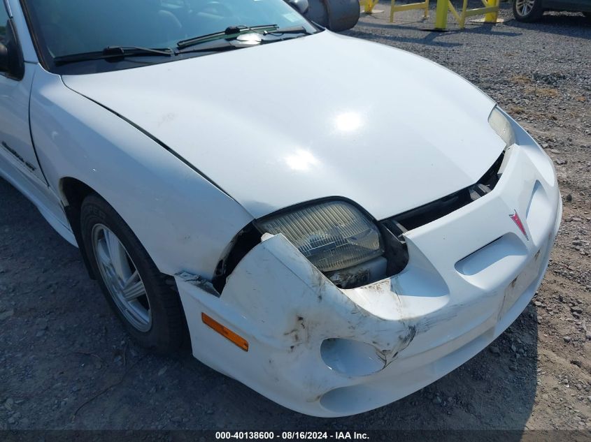 2000 Pontiac Sunfire Gt VIN: 4G2JB32T3YB201854 Lot: 40138600