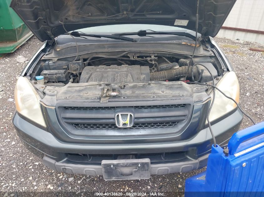 2005 Honda Pilot Exl VIN: 2HKYF18545H517318 Lot: 40138620