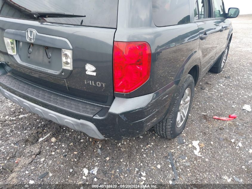 2005 Honda Pilot Exl VIN: 2HKYF18545H517318 Lot: 40138620