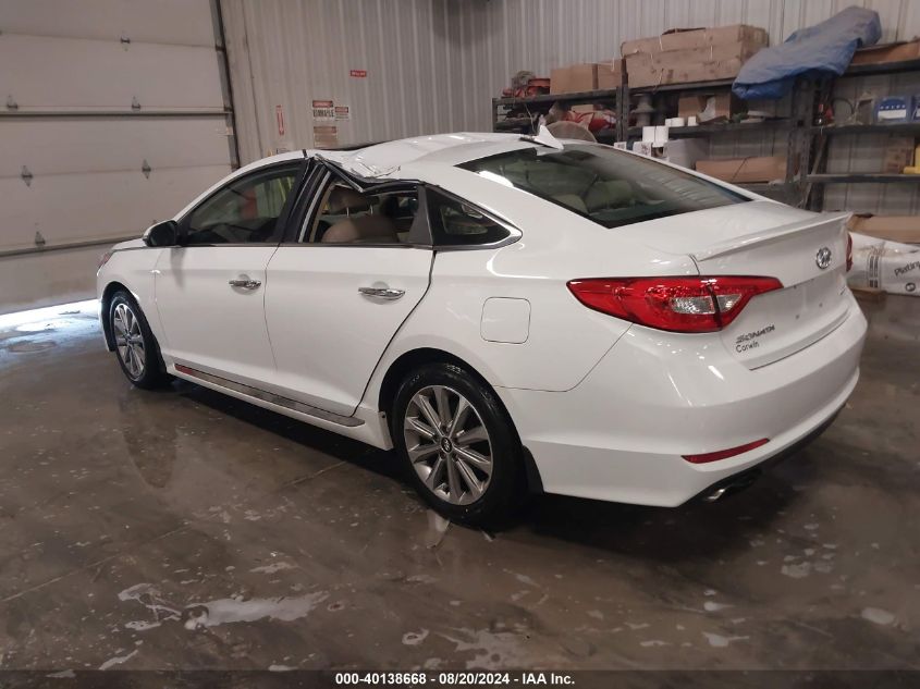 2016 Hyundai Sonata Limited VIN: 5NPE34AF5GH376956 Lot: 40138668