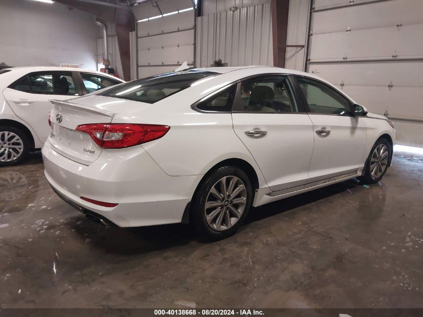 2016 Hyundai Sonata Limited VIN: 5NPE34AF5GH376956 Lot: 40138668