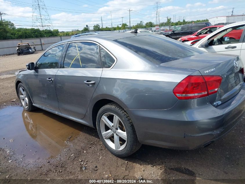 2012 Volkswagen Passat Se VIN: 1VWBP7A31CC109945 Lot: 40138682