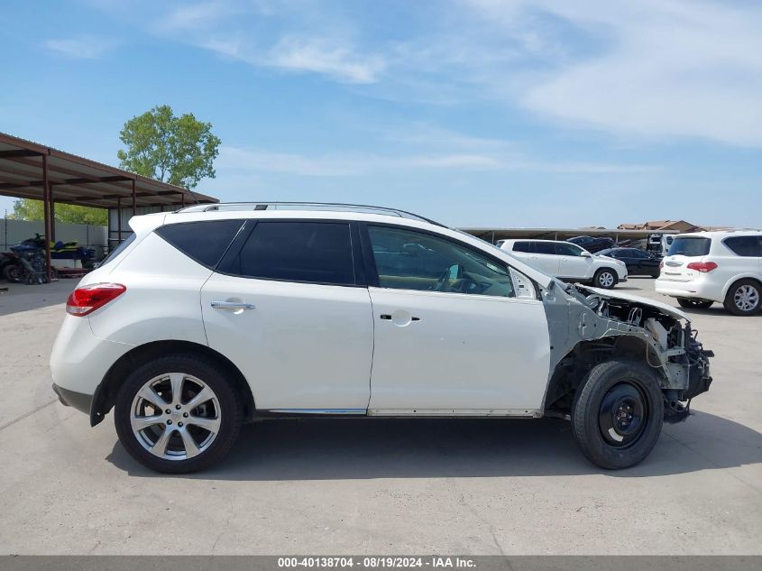 2012 Nissan Murano Le VIN: JN8AZ1MU5CW109606 Lot: 40138704