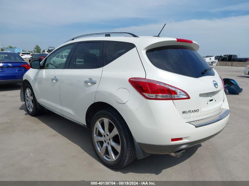 2012 Nissan Murano Le VIN: JN8AZ1MU5CW109606 Lot: 40138704