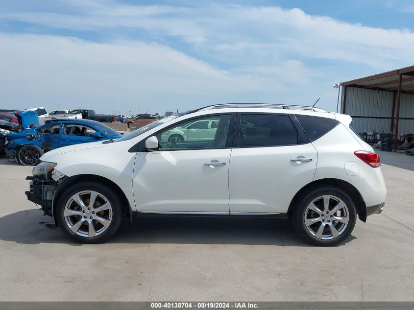 2012 Nissan Murano Le VIN: JN8AZ1MU5CW109606 Lot: 40138704