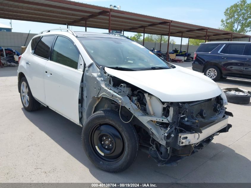 2012 Nissan Murano Le VIN: JN8AZ1MU5CW109606 Lot: 40138704