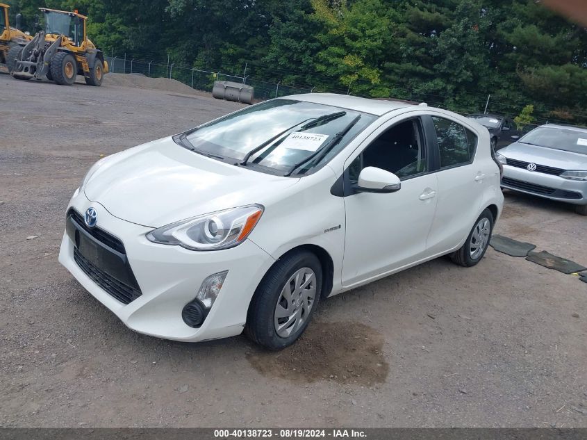 2015 Toyota Prius C Two VIN: JTDKDTB30F1099704 Lot: 40138723