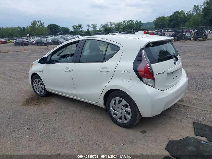 2015 Toyota Prius C Two VIN: JTDKDTB30F1099704 Lot: 40138723