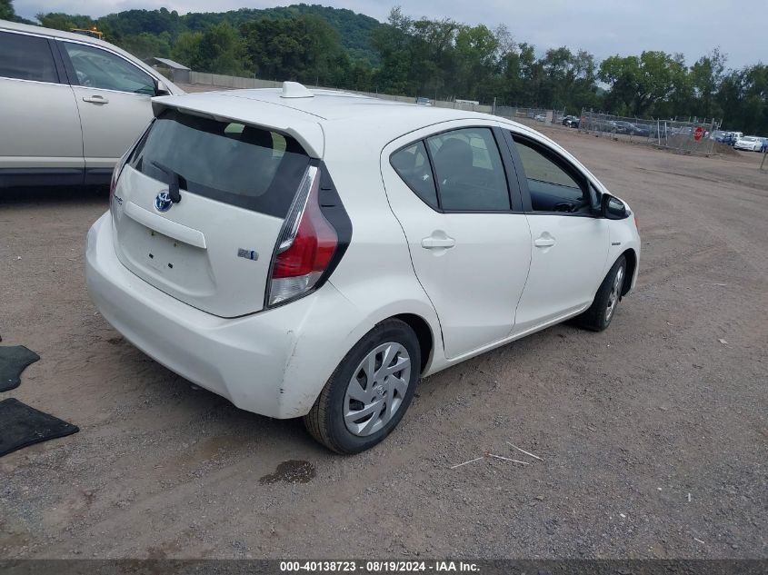 2015 Toyota Prius C Two VIN: JTDKDTB30F1099704 Lot: 40138723