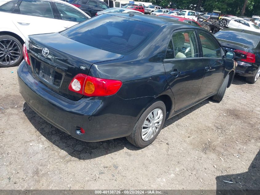 2009 Toyota Corolla Le/Xle VIN: JTDBL40E999066185 Lot: 40138726