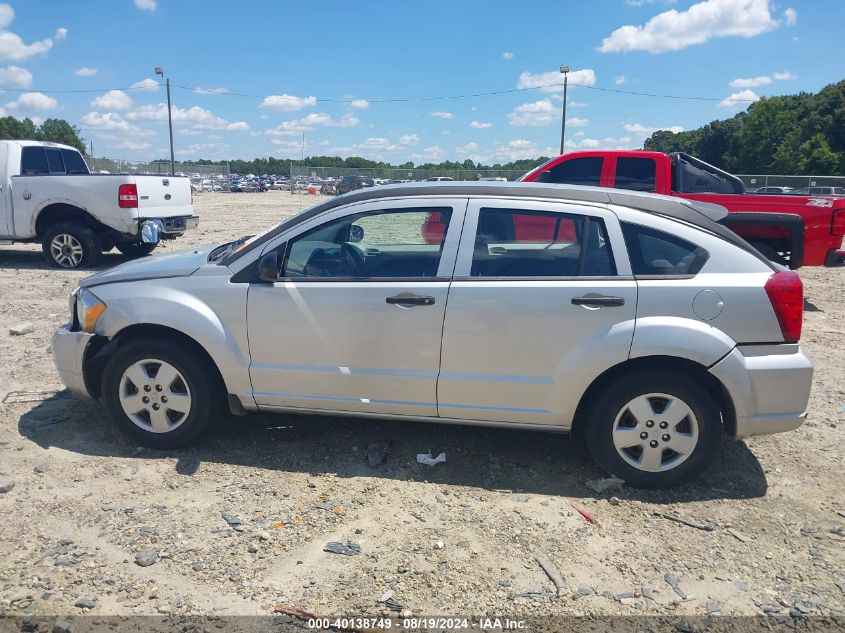 2007 Dodge Caliber VIN: 1B3HB28B47D506952 Lot: 40138749