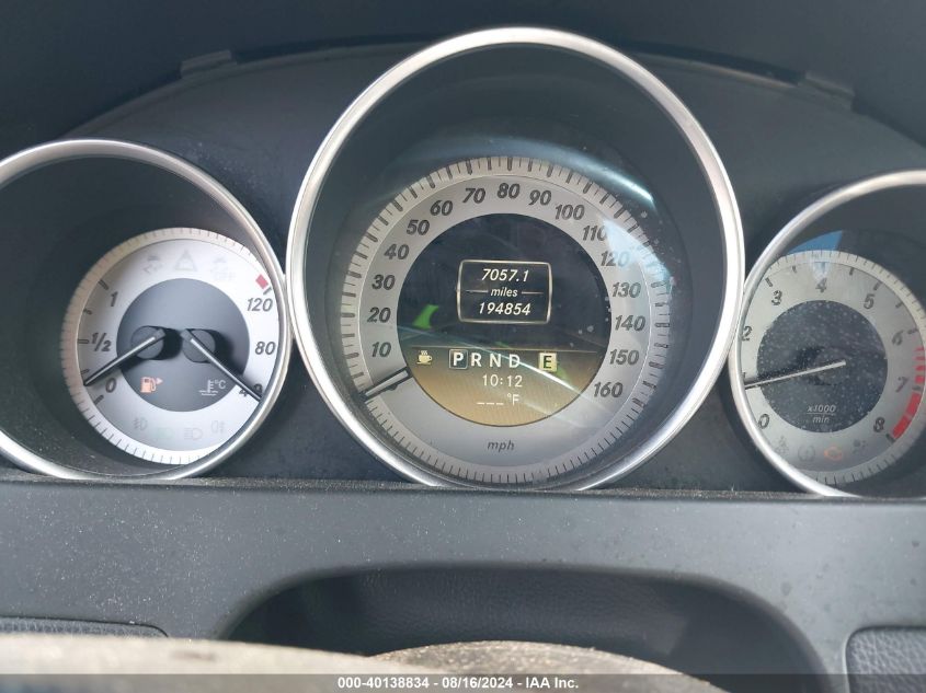 2012 Mercedes-Benz C 300 Luxury 4Matic/Sport 4Matic VIN: WDDGF8BB7CA639944 Lot: 40138834