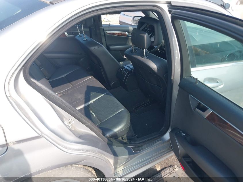 2012 Mercedes-Benz C 300 Luxury 4Matic/Sport 4Matic VIN: WDDGF8BB7CA639944 Lot: 40138834