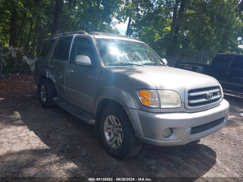 2003 Toyota Sequoia Limited V8 VIN: 5TDZT38A33S188723 Lot: 40138882