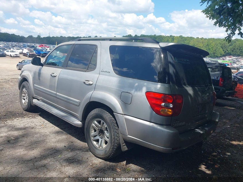 2003 Toyota Sequoia Limited V8 VIN: 5TDZT38A33S188723 Lot: 40138882