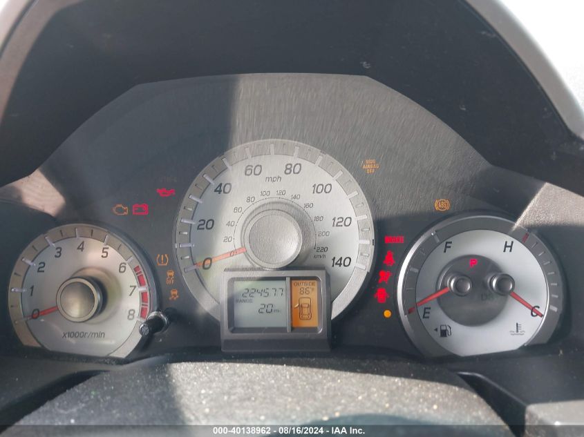 2012 Honda Pilot Ex VIN: 5FNYF4H43CB072087 Lot: 40138962