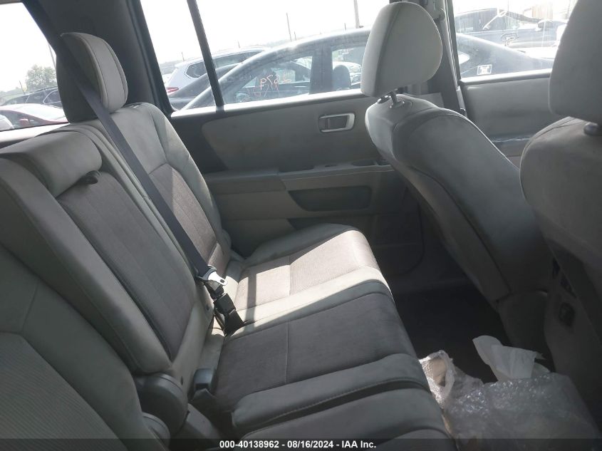 2012 Honda Pilot Ex VIN: 5FNYF4H43CB072087 Lot: 40138962