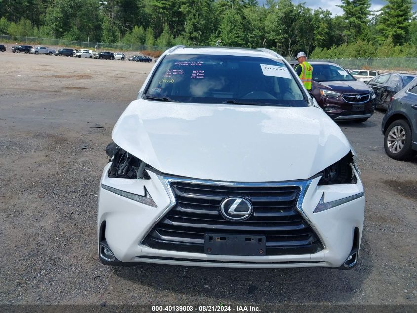 2016 Lexus Nx 200T VIN: JTJBARBZ1G2087747 Lot: 40139003