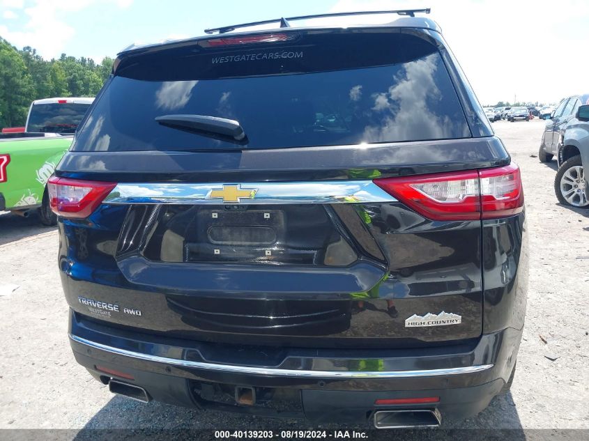 2019 Chevrolet Traverse High Country VIN: 1GNEVJKW6KJ207057 Lot: 40139203