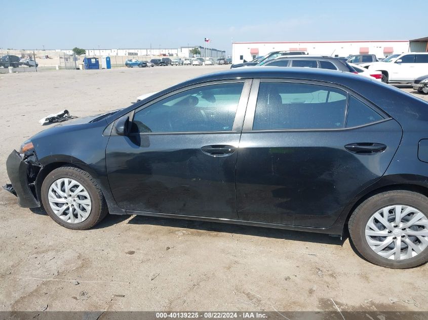 2018 Toyota Corolla Le VIN: 5YFBURHE5JP847184 Lot: 40139225