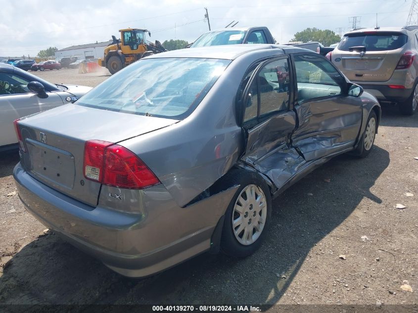 2004 Honda Civic Lx VIN: 1HGES16504L002569 Lot: 40139270