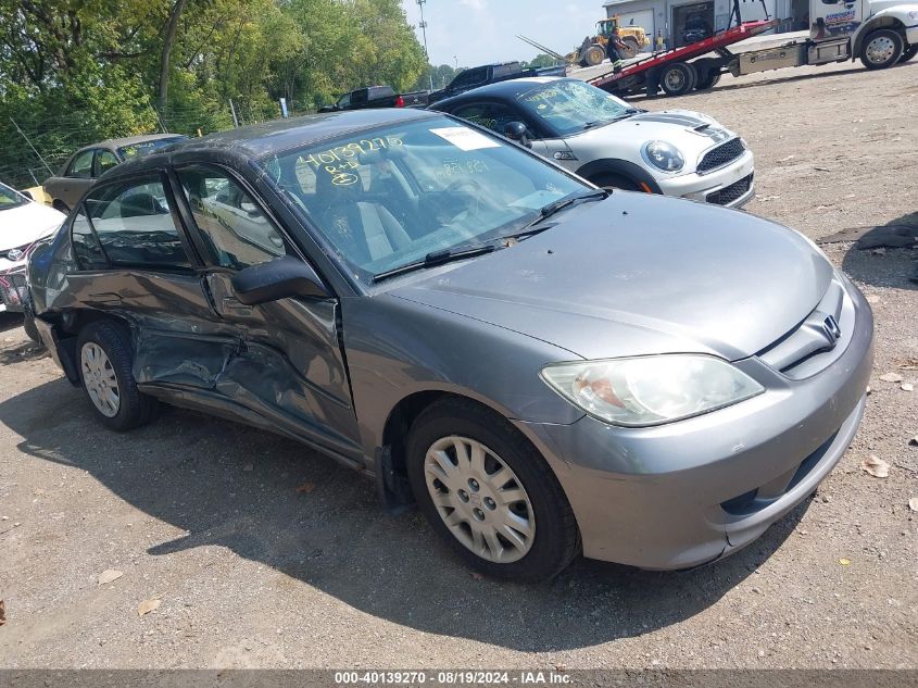 2004 Honda Civic Lx VIN: 1HGES16504L002569 Lot: 40139270