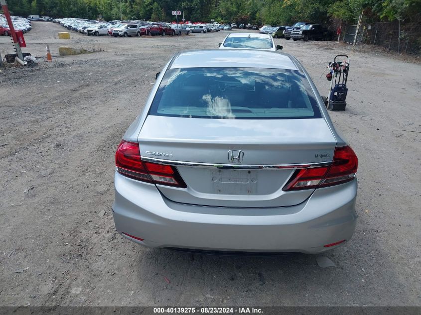 2013 Honda Civic Lx VIN: 2HGFB2F51DH547493 Lot: 40139275